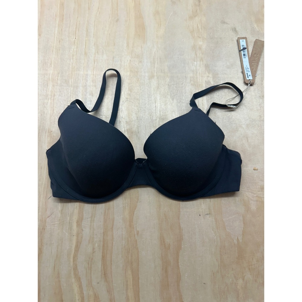 SKIMS Fits Everybody T-Shirt Bra Onyx Black BA-DEM-9221 Size 34B NEW